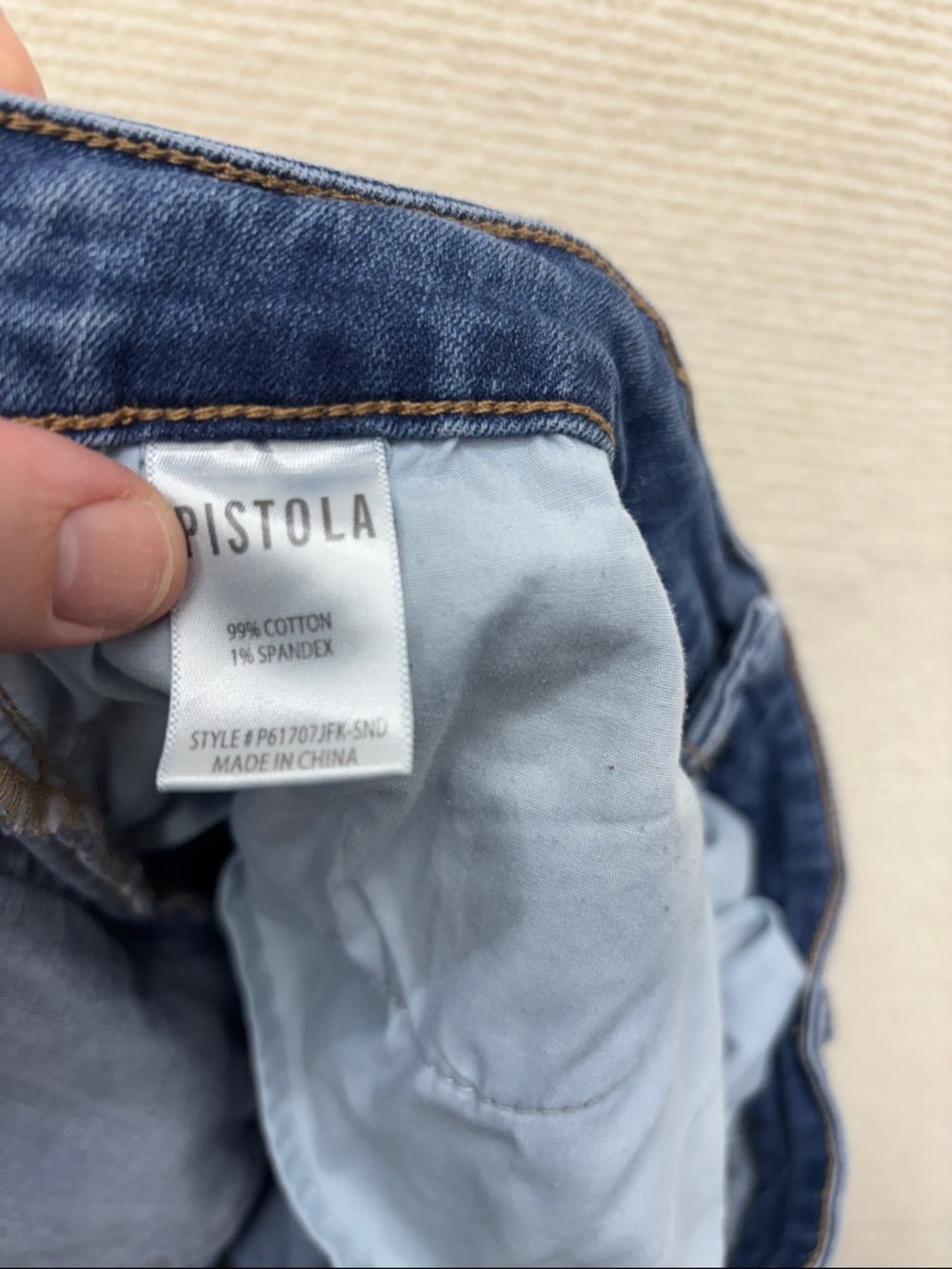 Pistols 16W Women’s Distressed Blue Jeans - Picture 6 of 6